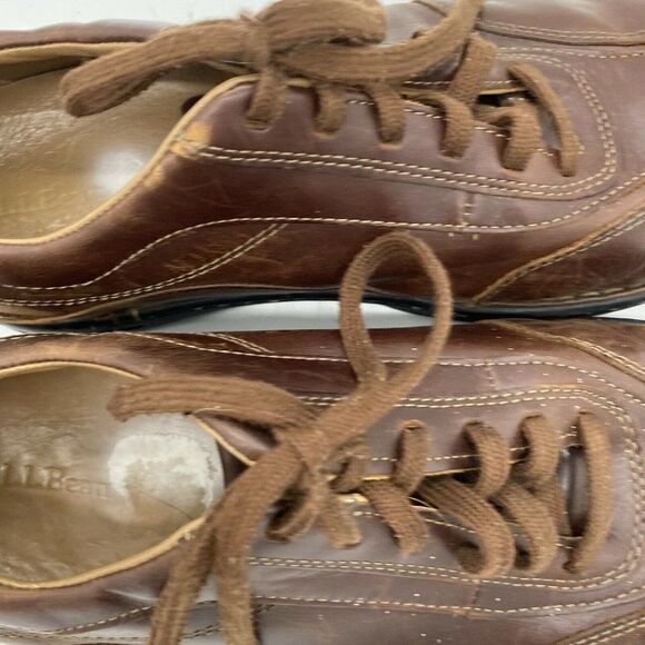 L.L. Bean Shoes Sz 10.5 Brown Derby Oxfords Leather Men main image 5
